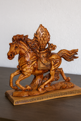 Dynamic Running Horse Statue