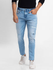 Spykar Mens Jeans Mank-02Bb-108 Lightblue