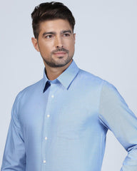 BLACKBERRY MENS FORMAL SHIRT F/S BP-BS-DO-ROBOT BLUE