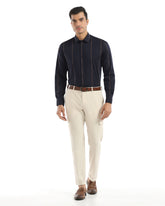 Blackberry Mens Formal Shirt F/S Nl-Lg-St-Swing Navy