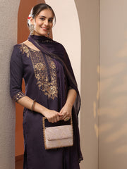 Libas Ladies Western Kurti 3Pcs Set Gs1126 Purple