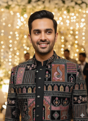 Lyte Club Mens Indo Western Indo21523Sg Black