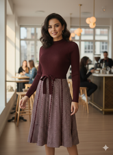 Lyte Club Ladies Western Midi O1356-75480 Wine