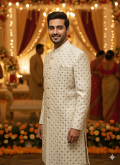 Lyte Club Mens Indo Western I/W-9916 Peach