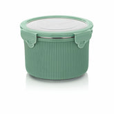 Lock N Store Microsafe Steel Round Container With Steel Lid 750 Ml