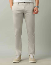 Arrow Mens Casual Trouser Off White