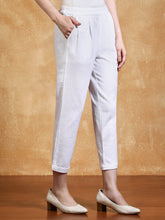 Jaipur Kurti Ladies Western Pants White