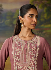 LAKSHITA LADIES WESTERN W KURTI 3PCS SET LK05253 9A WINE