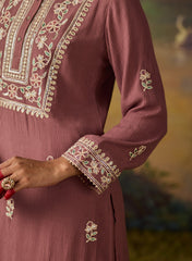 LAKSHITA LADIES WESTERN W KURTI 3PCS SET LK05253 9A WINE