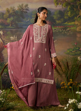 LAKSHITA LADIES WESTERN W KURTI 3PCS SET LK05253 9A WINE