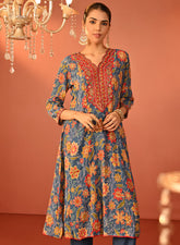 LAKSHITA LADIES WESTERN KURTI 3PCS SET LK04559 2C