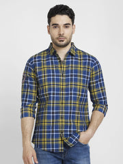 Spykar Mens Casual Shirt F/S Mshcs2Bc077 Amber Yellow