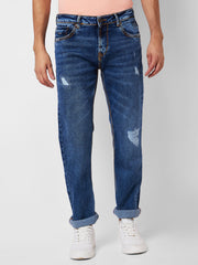 Spykar Mens Jeans Mdact1Bd321 Mid Blue