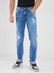 Spykar Mens Jeans Mdact2Bd388 Mid Blue