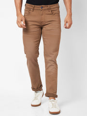 Spykar Mens Jeans Mdro2Bc034 Coffee Brown