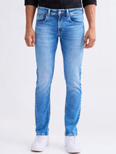Spykar Light Blue Mid Rise Regular Fit Casual Jeans for Men