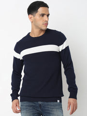 Spykar Mens Pullover Mfklw2Bc007 Navy Blue