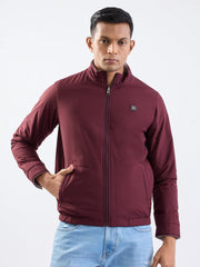 SPYKAR Men's A-Line Coat (MJKLW2BE024_Wine Red