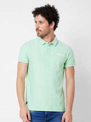 Spykar Mens T-Shirt H/S Mktfp1Bd010 Mint Green