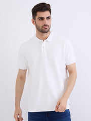 Spykar Mens T-Shirt H/S Mktfp1Be155 White