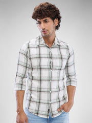 Spykar Mens Casual Shirt F/S Mshcs2Bd151 Beechnut Green