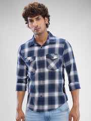 Spykar Mens Casual Shirt F/S Mshcs2Bd164 Coffee Brown