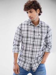Spykar Mens Casual Shirt F/S Mshcs2Bd166 White
