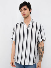 Spykar Mens Casual Shirt H/S Mshst1Be112 White