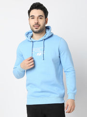 Spykar Mens Sweat Shirt F/S Msshw2Bd034 Powder Blue
