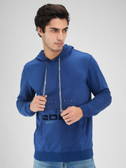Spykar Mens Sweat Shirt F/S Msshw2Bd051 Indigo Blue