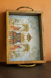 Lyte Club Household Wooden Tray Rectanglar Handle