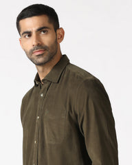 Blackberry Mens Casual Shirt F/S Es-Um-So-Tevez Olive
