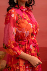 Juniper Ladies Western Midi P1455Fuchsia Fuchsia