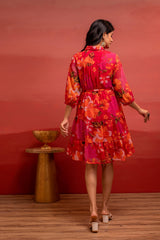 Juniper Ladies Western Midi P1455Fuchsia Fuchsia