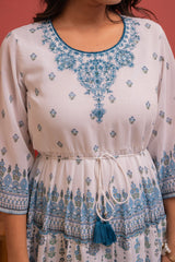 Juniper Ladies Western Midi P1456White White