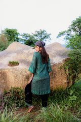 Juniper Ladies Western Kurti 2Pcs Set P1520 Green