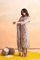 Juniper Ladies Western Kurti 3Pcs Set P1542 Beige