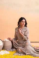 Juniper Ladies Western Kurti 3Pcs Set P1542 Beige