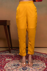 Juniper Ladies Western Kurti 3Pcs Set P1562 Mustard