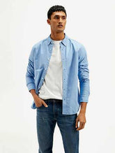 Men'S Solid Dyed Slim Fit Shirt - Goyalsons ShopMax