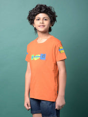 Crimsoune Club Boys T-Shirt Rust