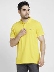 Spykar Mens T-Shirt H/S Mptbp1Bc200 Yellow