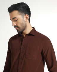 Blackberry Mens Casual Shirt F/S Es-Um-So-Tevez Rust