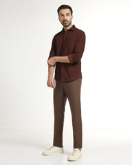 Blackberry Mens Casual Shirt F/S Es-Um-So-Tevez Rust