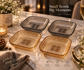 Lyte Club Premium Square Snack & Serving Plates