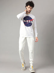 Nasa White Sweatshirt For Men