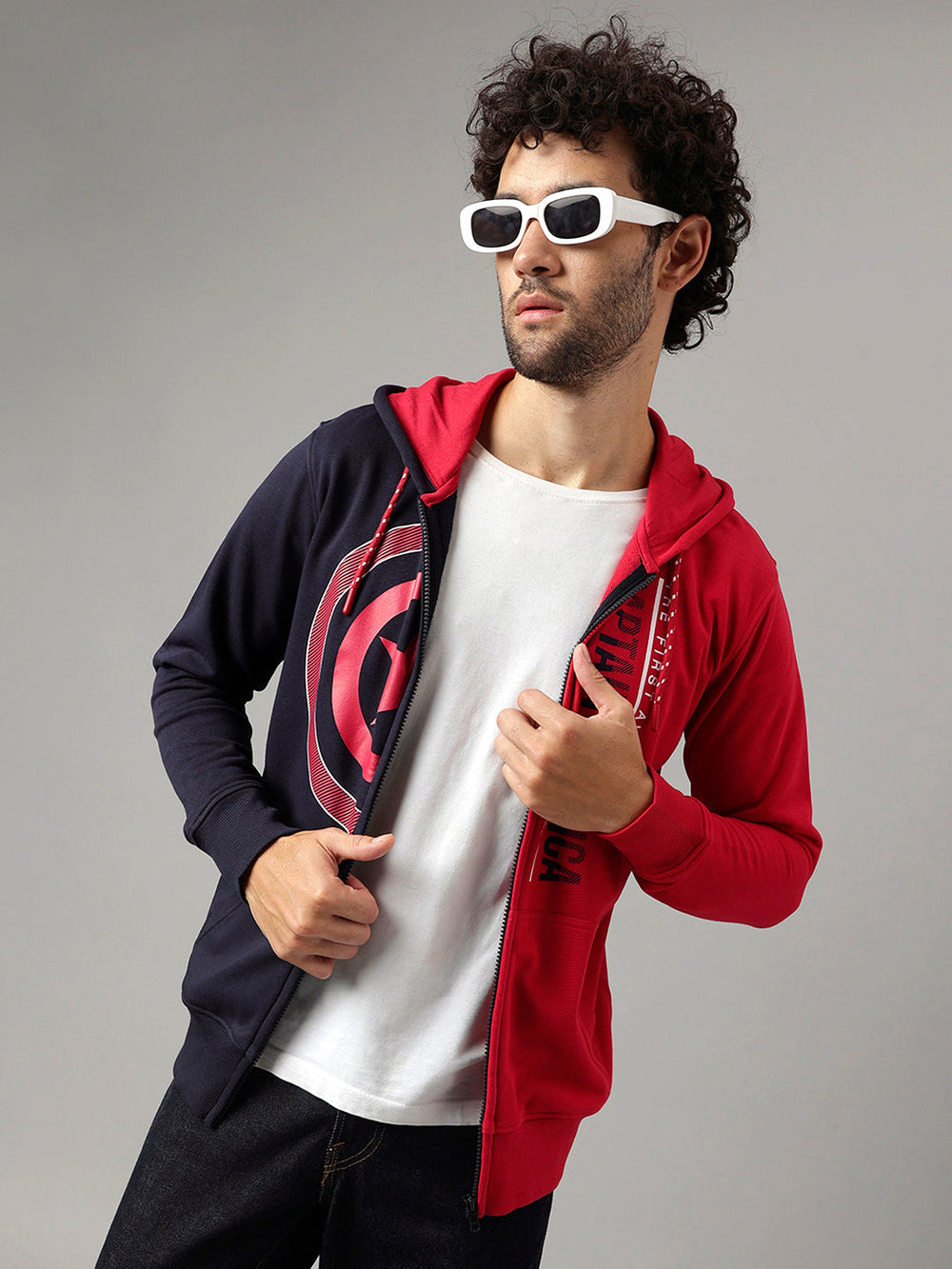Captain America Regular Fit Hoodie Jacket Men - Goyalsons ShopMax