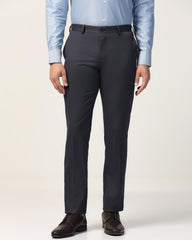 Slim Comfort B-95 Formal Charcoal Textured Trouser - Tesla