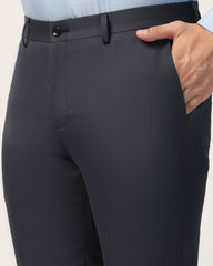 Slim Comfort B-95 Formal Charcoal Textured Trouser - Tesla