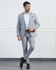 Blackberry Mens Coat Suit 2Pcs Set Bp-Do-Pax1 Grey